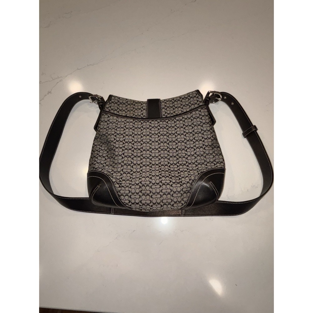 Coach Black F3K-6376 Convertible Shoulder Bag Crossbody Purse Bag Excellent Cond - Picture 5 of 14